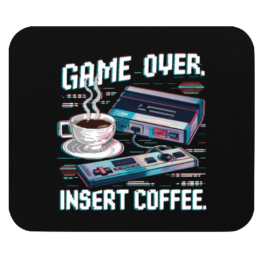 Game Over Insert Coffee 01 Mouse Pads