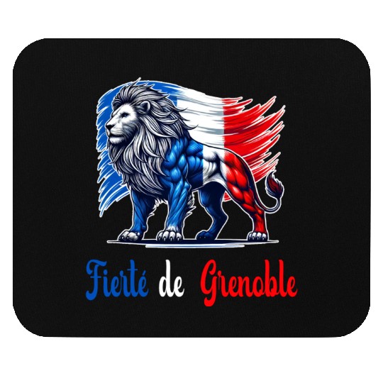 The proud Grenoble flag design Mouse Pads