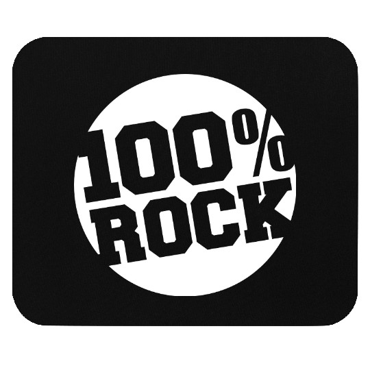 100 % Percent Rock Heavy Metal Music Text Logo Mouse Pads