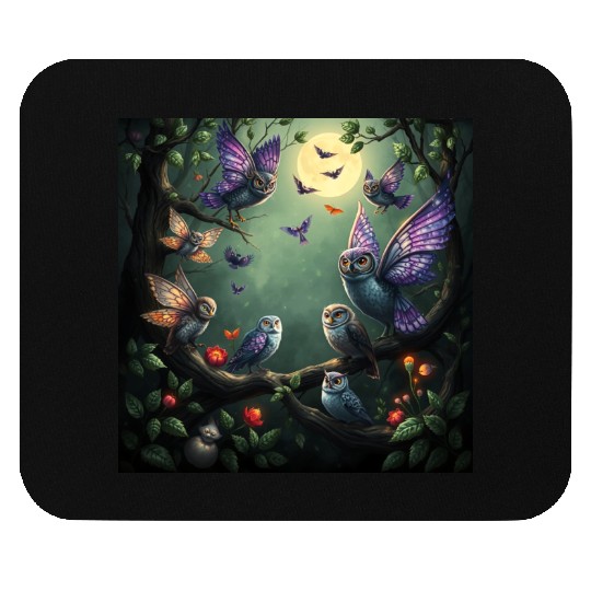Enchanted Forest Creatures Halloween Ideas Mouse Pads