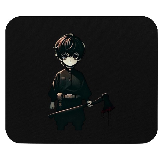 Boy & Axe Anime Mouse Pads