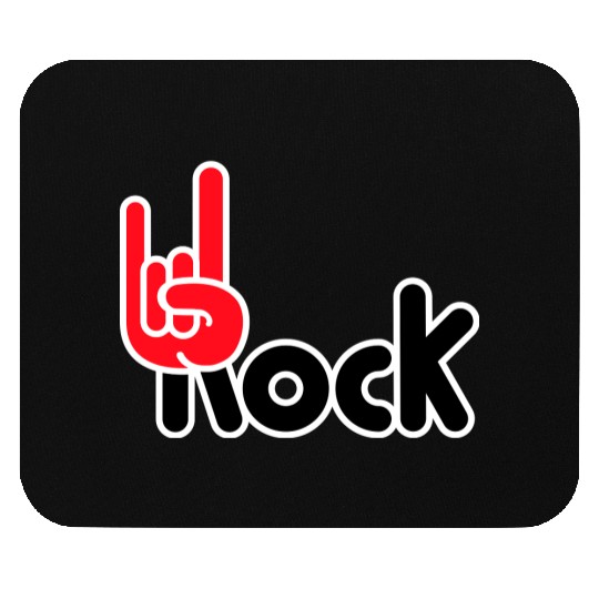 Heavy Metal Fun Hard Rock Music Horns Hand Gesture Mouse Pads