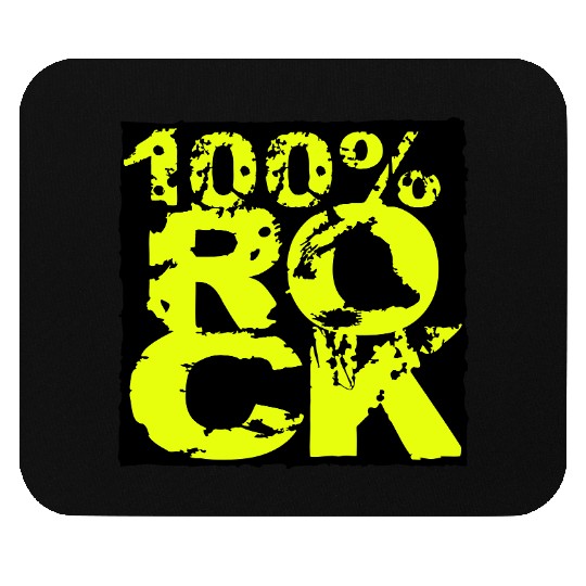 100 % Percent Rock Heavy Metal Music Text Logo Mouse Pads