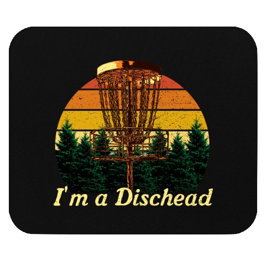 Im a Dischead Funny Disc Golf Humor Golfer Sports Mouse Pads