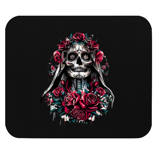 la Santa Muerte Saint Death Mexican Folklore skull Mouse Pads