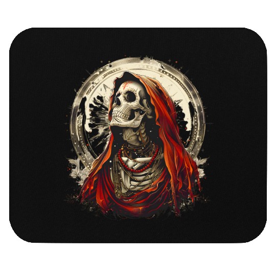 Santa Muerte Saint Death Mexican Sugar Skull Mouse Pads