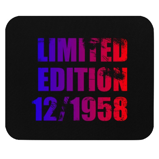 66th birthday Limited Edition 12/1958 Mouse Pads