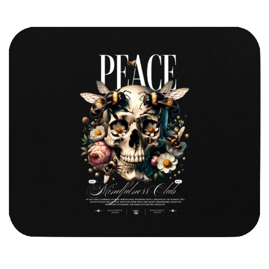 Rest In Peace skull Mouse Pads