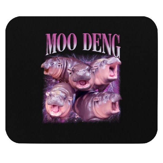 I Love Moo Deng Bootleg I love you Bouncy Pig Mouse Pads