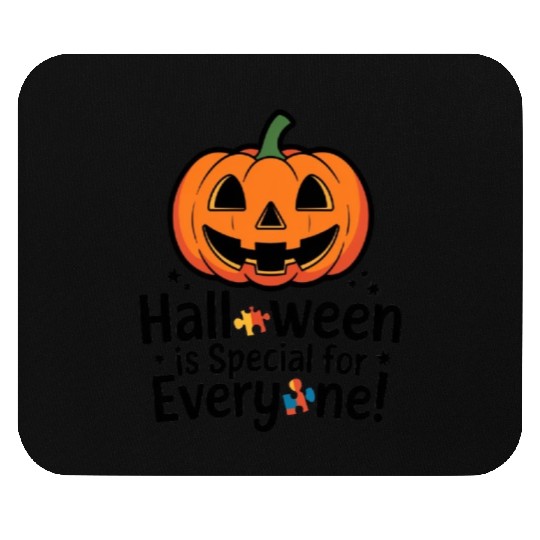 Festive Jack-O'-Lantern Halloween Design Mouse Pads