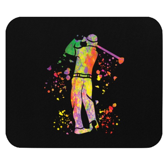 Golfer Colorsplash Kids Miniature Golf Mouse Pads