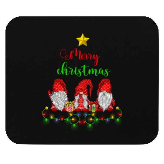 Gnomes Christmas Tree Funny Xmas Holidays Mouse Pads