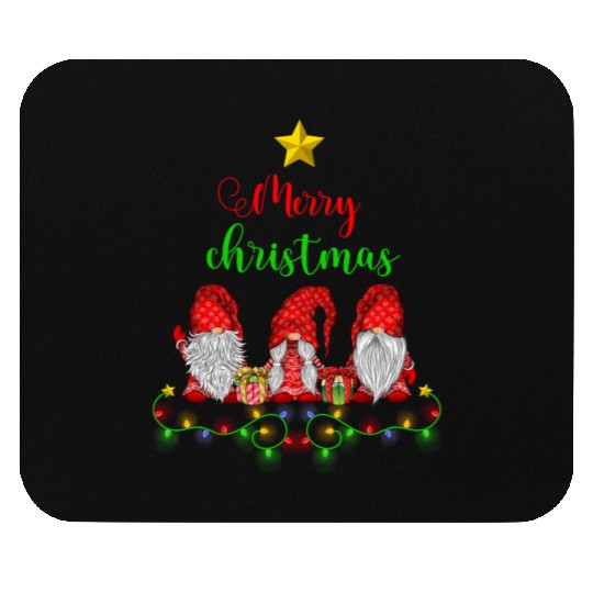Gnomes Christmas Tree Funny Xmas Holidays Mouse Pads
