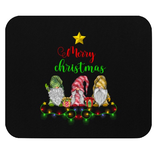 Gnomes Christmas Tree Funny Xmas Holidays Mouse Pads