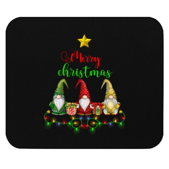 Gnomes Christmas Tree Funny Xmas Holidays Mouse Pads