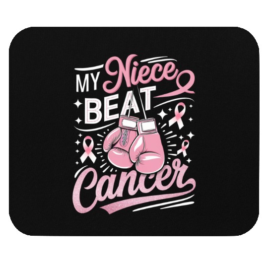 My Niece Beat Cancer Breast Cancer Awareness Mouse Pads