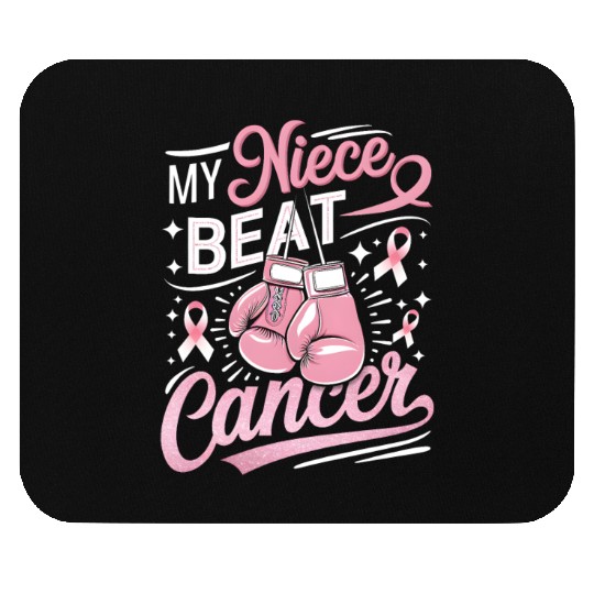 My Niece Beat Cancer Breast Cancer Awareness Mouse Pads