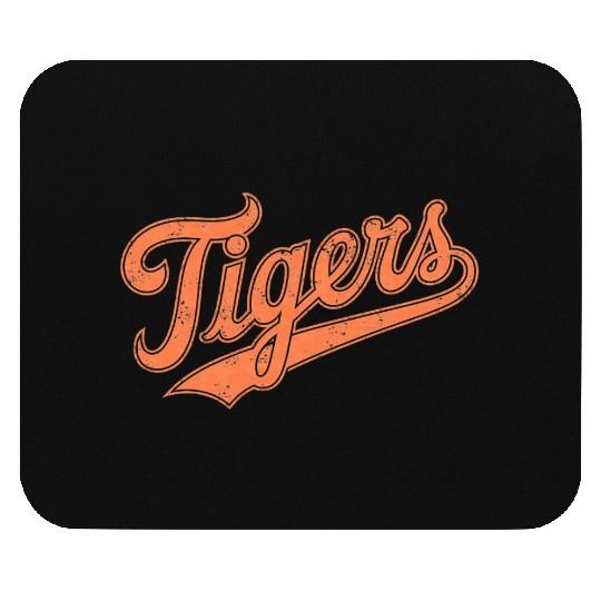 Retro Throwback Tigers Mouse Pads