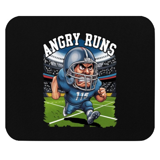 Angry runs Mouse Pads