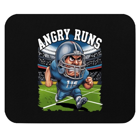 Angry runs Mouse Pads