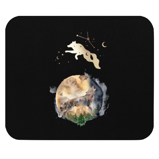 Wolf Moon Magic Mouse Pads