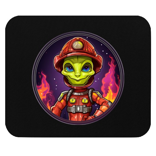 Alien fire department Mouse Pads