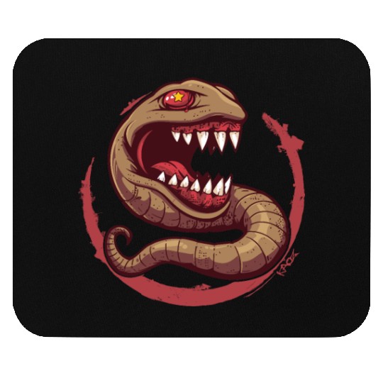 The Communist Worm: Comrade of Horror Mouse Pads
