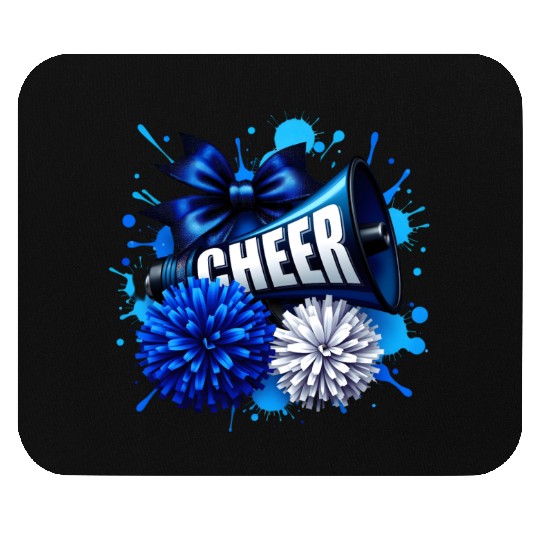 Cheerleader Megaphone & Pom-Poms Cheer Squad Mouse Pads