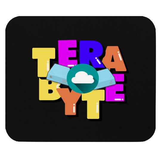 Terabyte Digital Data Storage Size Mouse Pads