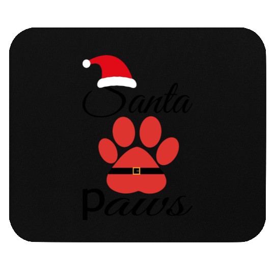Santa Paws Mouse Pads, Christmas for Pet lover santa