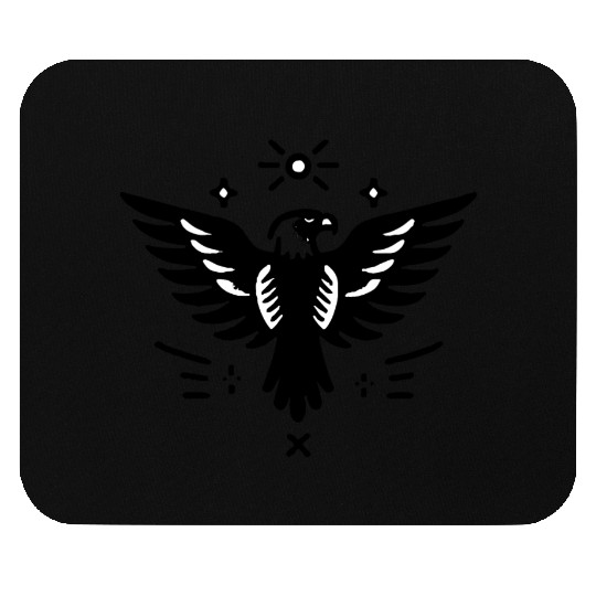 Sacred Bald Eagle Tattoo Mouse Pads