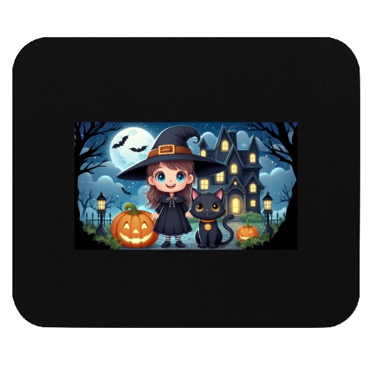 Halloween night Mouse Pads
