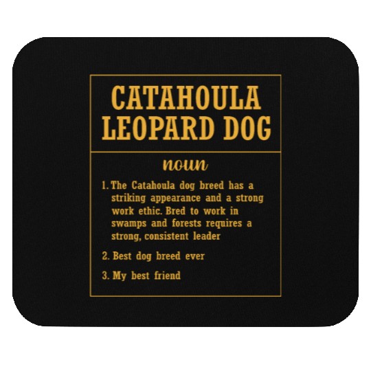 Dog Definition Dog Breed Catahoula Leopard Dog Mouse Pads