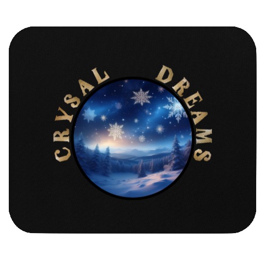 Crystal Dreams - A Winter Wonderland Mouse Pads