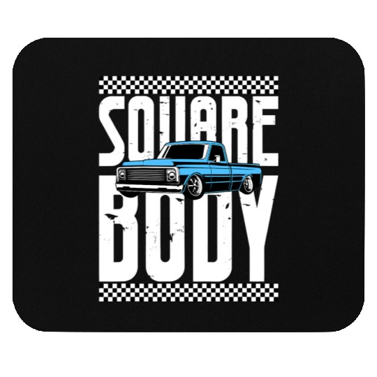 Vintage American Square Body Truck 4x4 Mud Trucks Mouse Pads