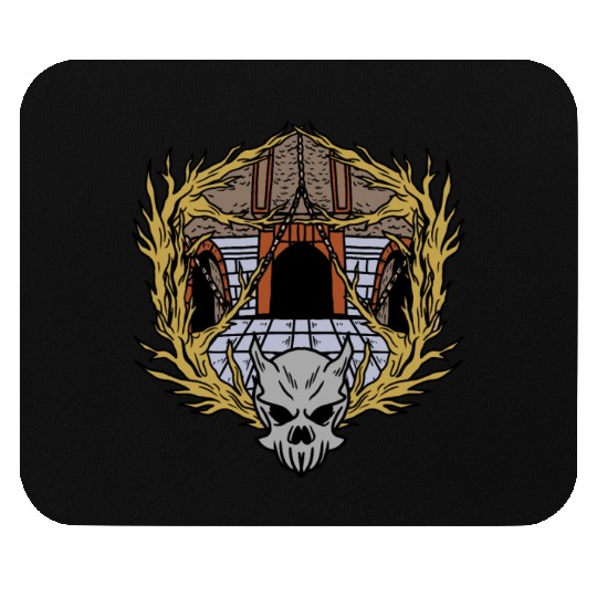 Dungeons Skeleton Magic Dungeon Mouse Pads