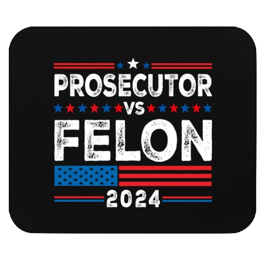Funny Voting Election 2024 Prosecutor vs Felon Mouse Pads