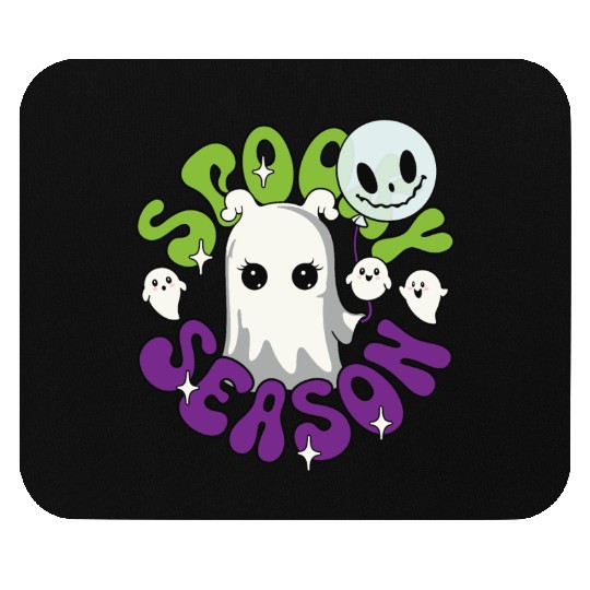 Halloween Ghosts Spooky Season Mouse Pads