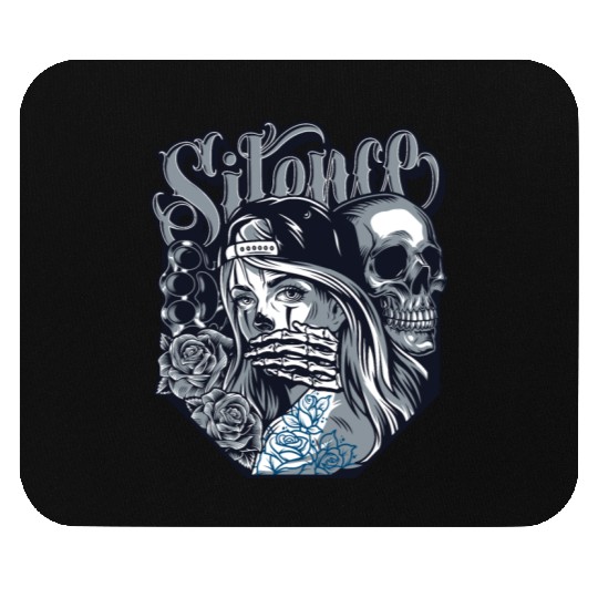 silence Chicano Vintage Design Mouse Pads