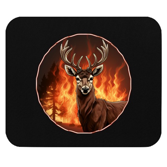 Deer Firefighter Mouse Pads