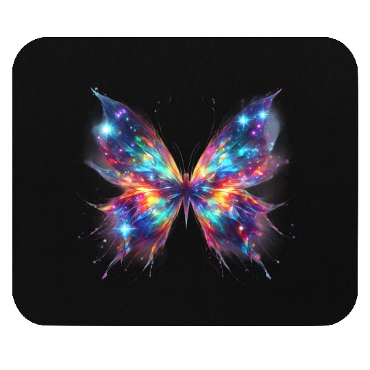 Magical Colorful Butterfly Design – Enchanting Art Mouse Pads