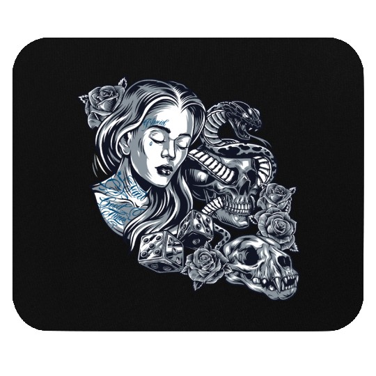 Blessed Chicano Vintage Street Art Graphic Mouse Pads