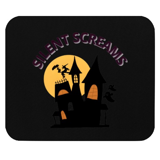 Whispers of the Haunted House Design Mouse Pads