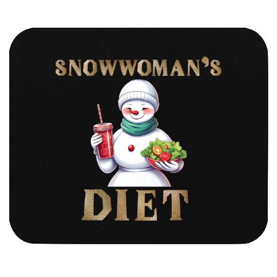 Snowwoman's Sweet and Salty Cravings Mouse Pads