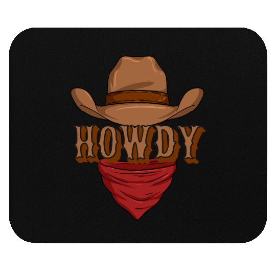 Howdy Cowboy Mouse Pads