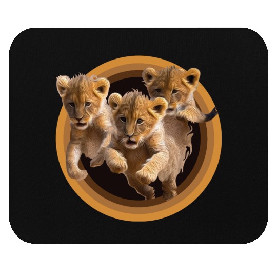 Kittens, Lion cubs Mouse Pads