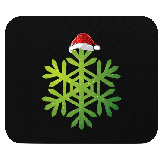 Christmas Buffalo Plaid Snowflakes Santa hat Mouse Pads