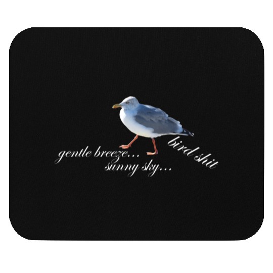 sun sea atlantic coast seagull holidays bird shit Mouse Pads