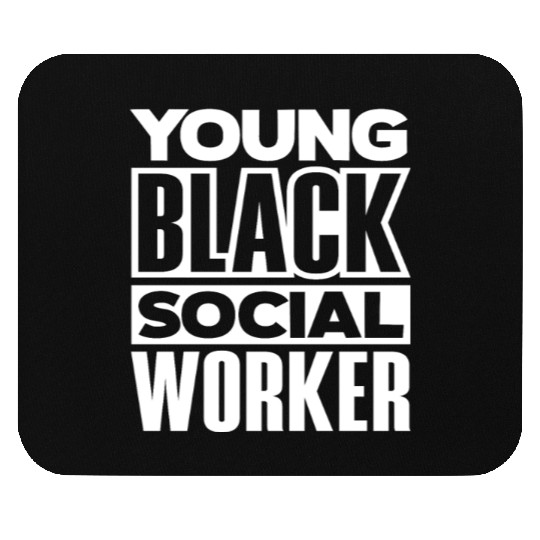Young Black Social Workers Mouse Pads