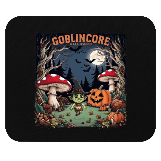 Halloween goblincore enchanted forest goblin Mouse Pads